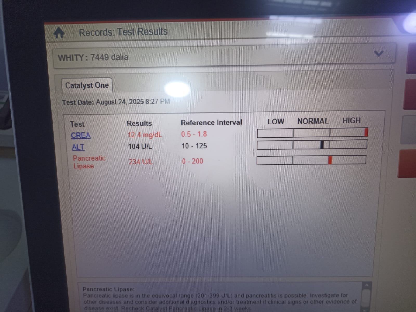 Whitey Before Treatment